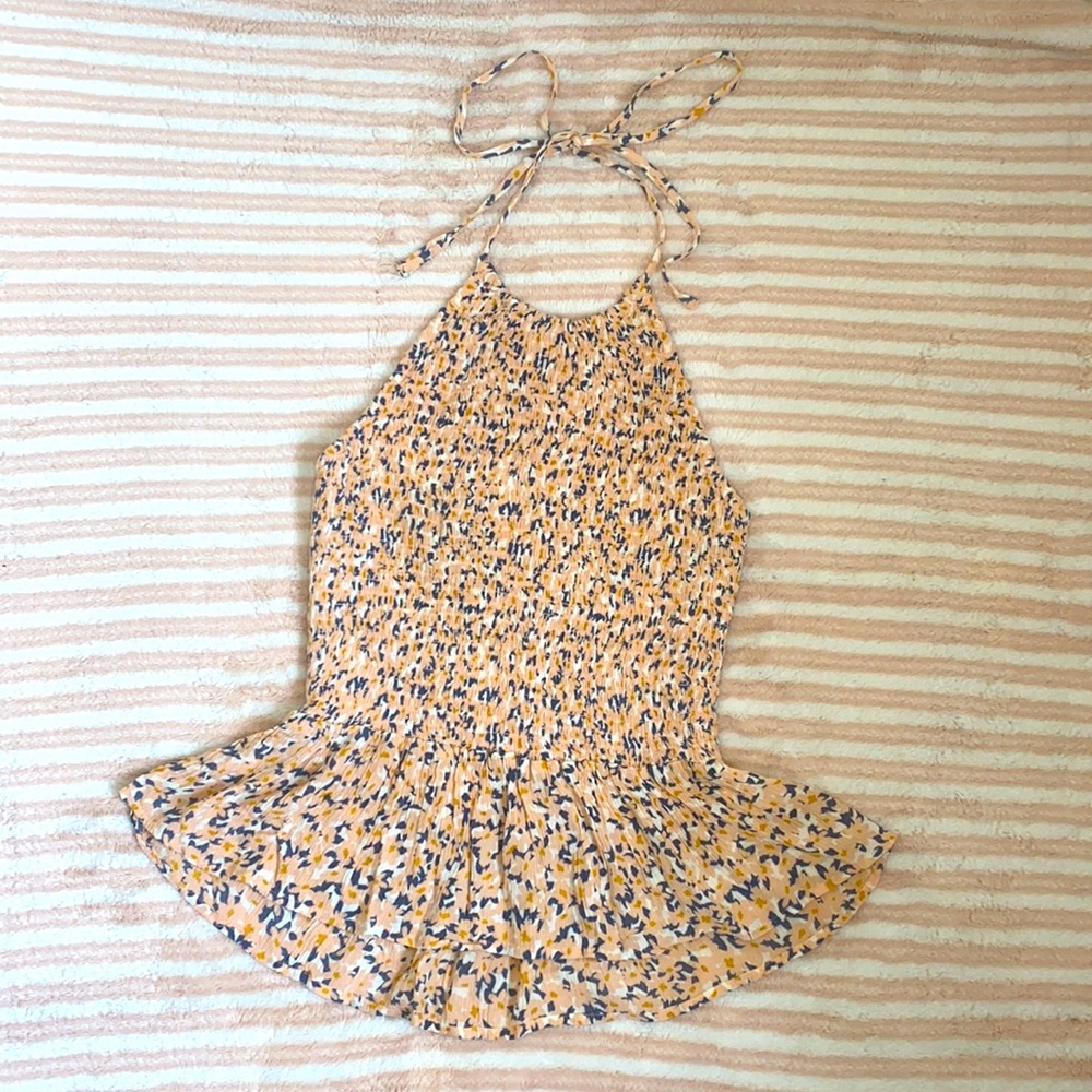 Floral halter top